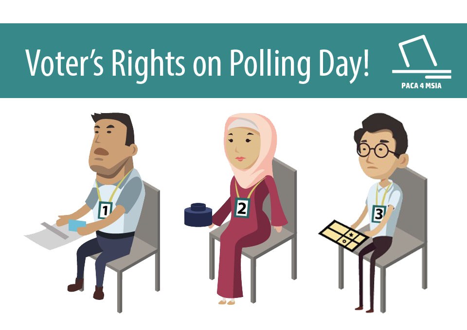 PACA4Msia We needed to observe the activity of the three election clerks on polling day.